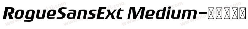 RogueSansExt Medium字体转换